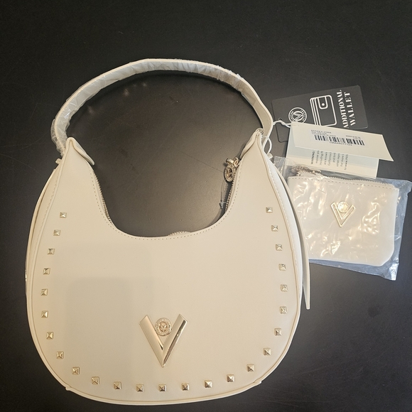Valentino Orlandi Cream Gold Shoulder Bag. NWT - Picture 3 of 7